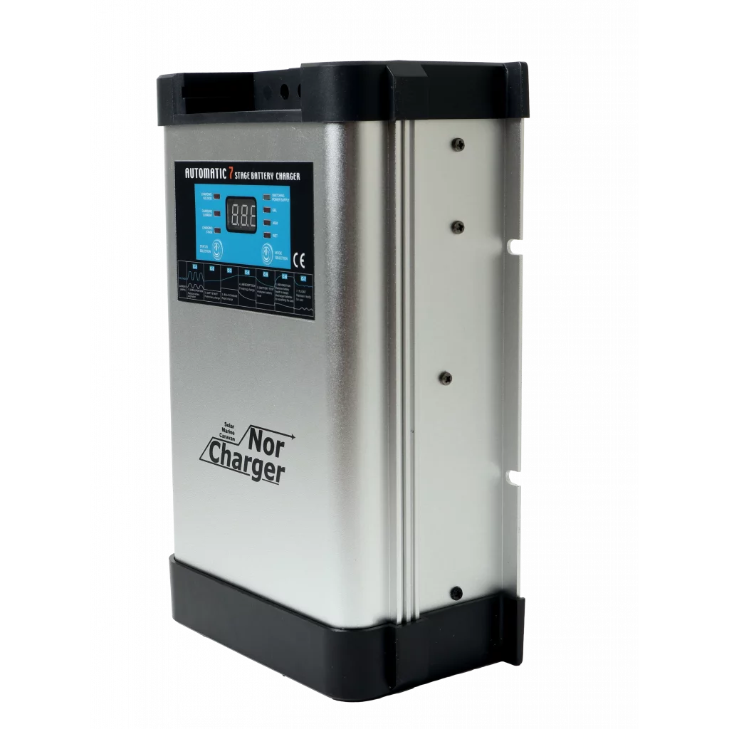 NOR CHARGER Pro Serie Elektronisk Batterilader 24V 30A - 2 Kanaler