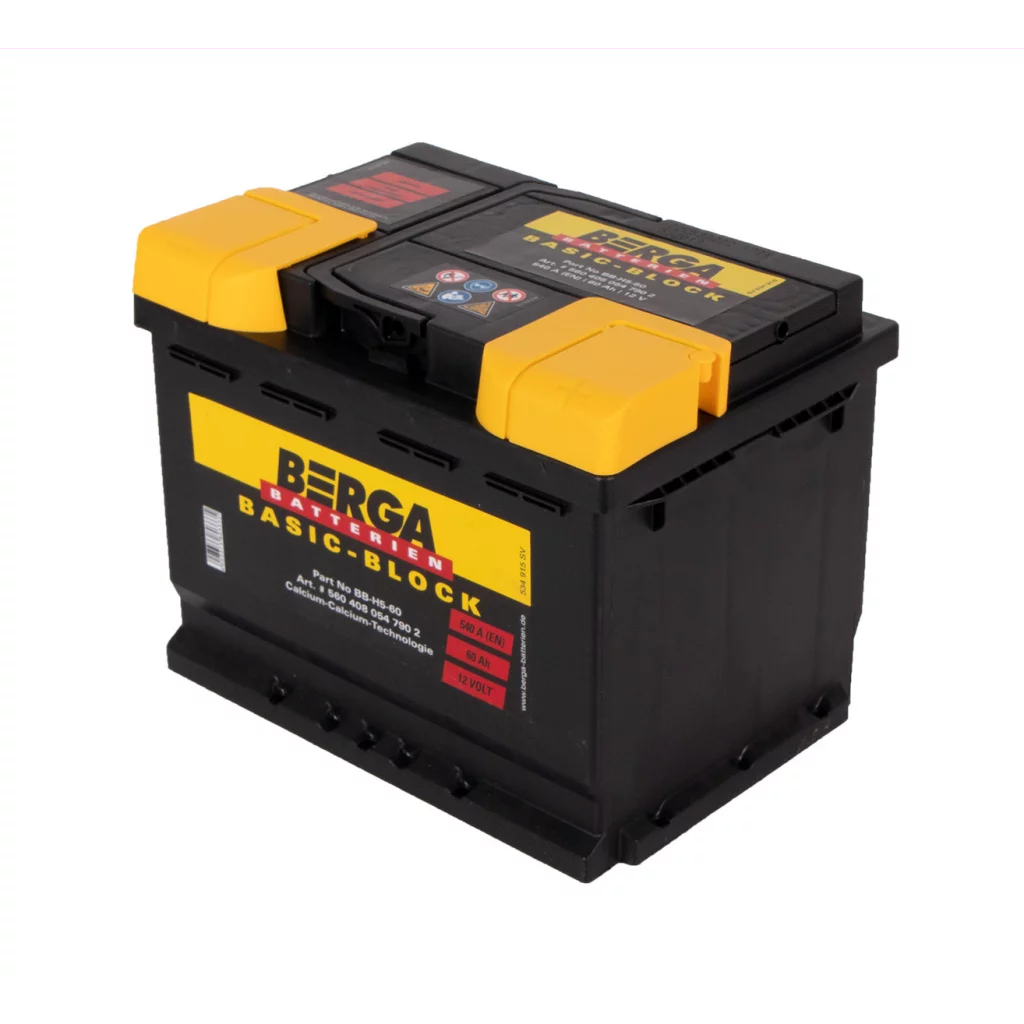 BERGA Basic Block 12V 60AH 540CCA (242/175/190mm)