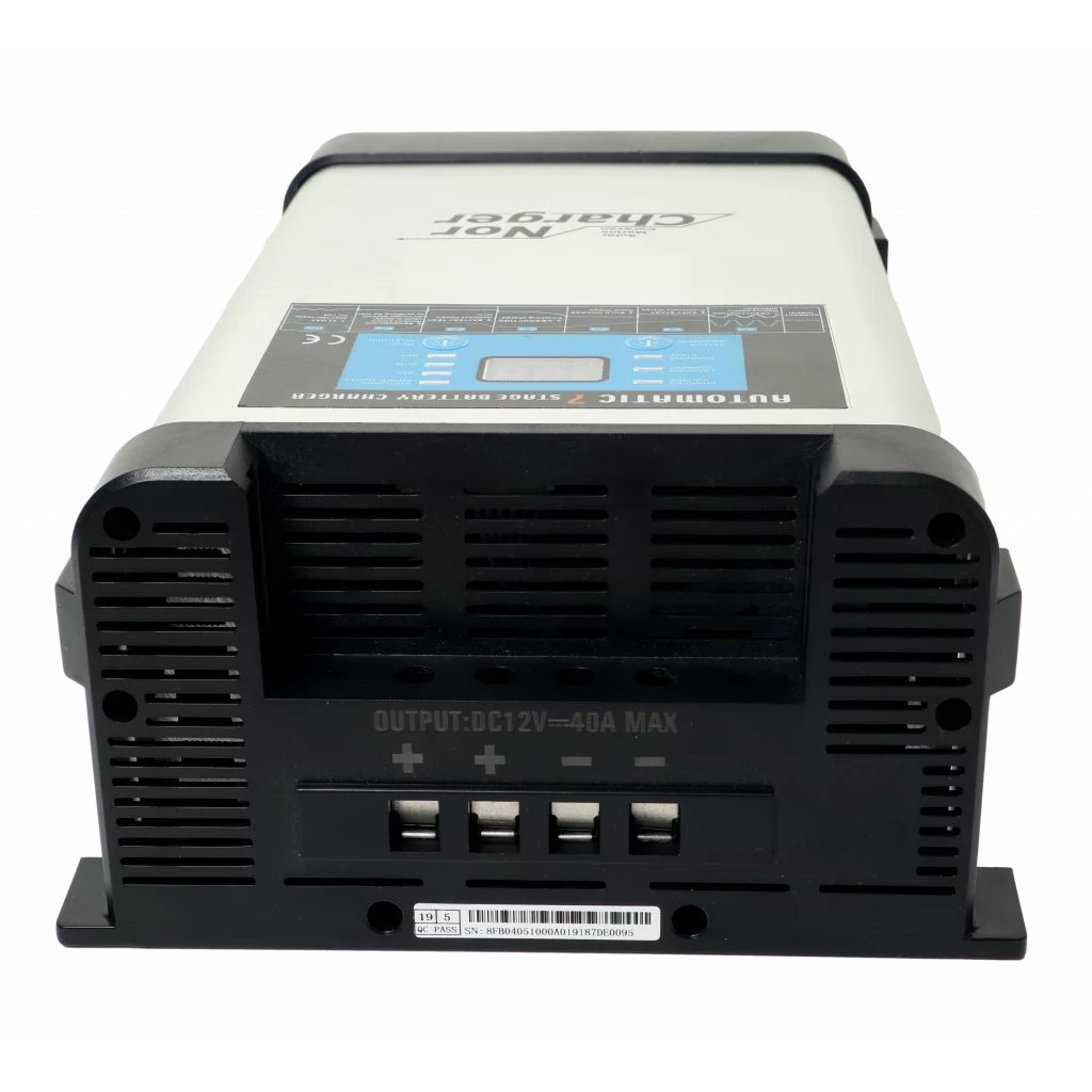 NOR CHARGER Pro Serie Elektronisk Batterilader 12V 40A - 2 Kanaler