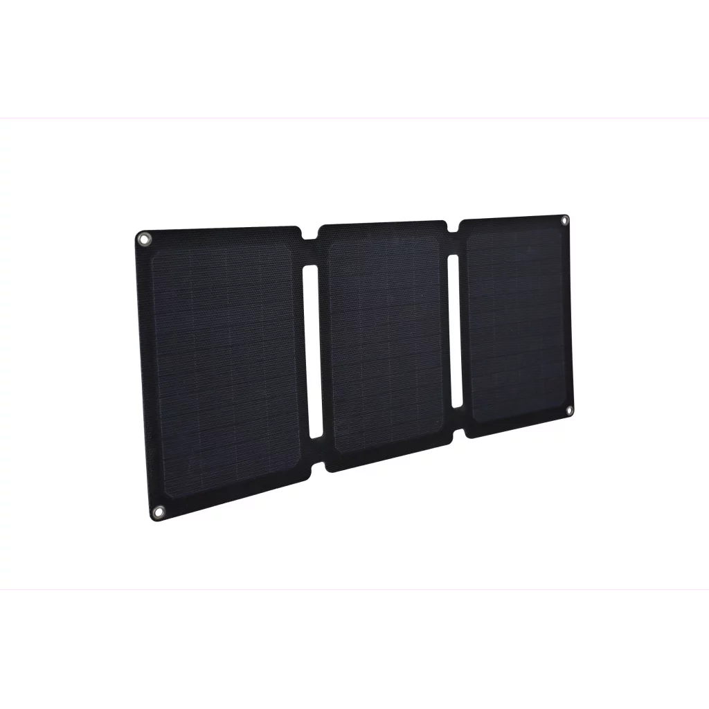SKANBATT 'Alt i ett' Bærbart Solcellepanel 21W (3x7W)