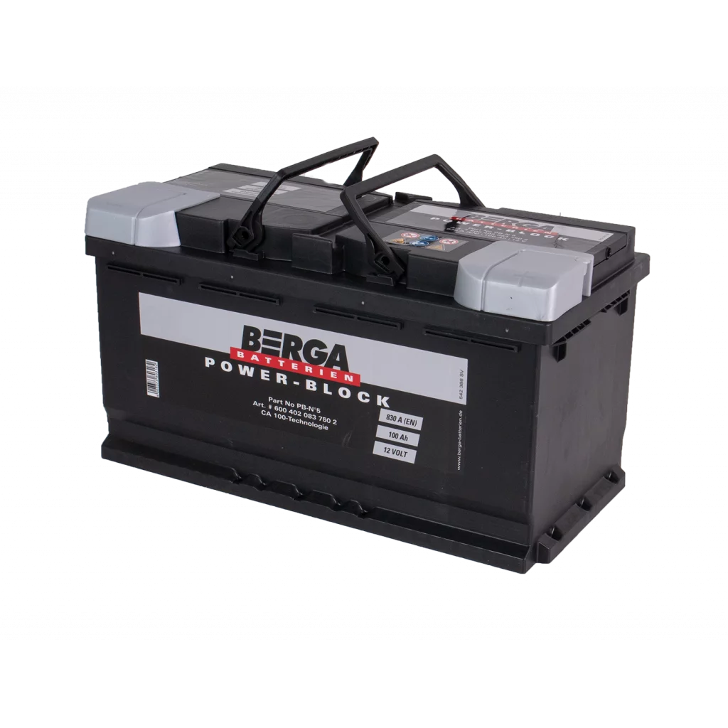BERGA Power Block 12V 100AH 830CCA (353/175/190mm)