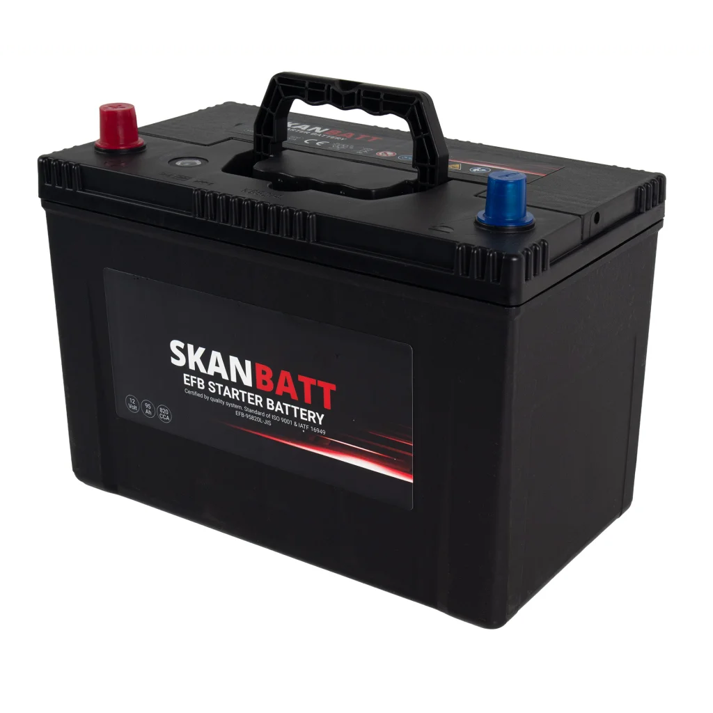 SKANBATT EFB Startbatteri 12V 95AH 820CCA (304x172x225mm) +L