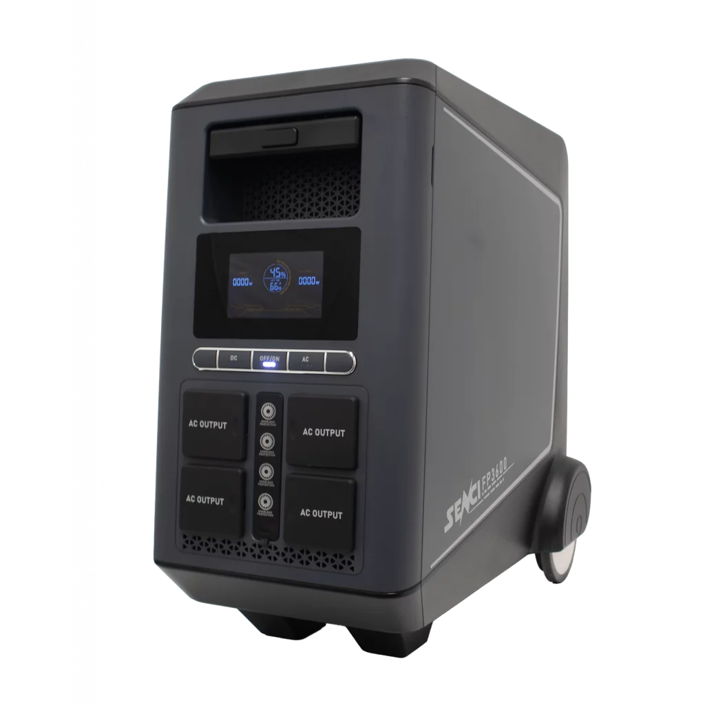 SENCI Lithium LPS 3840Wh Power Station med 3600W (7200W) sinus inverter