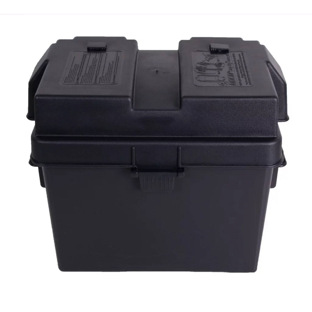Batterikasse 280x200x215mm (innvendig) plast liten