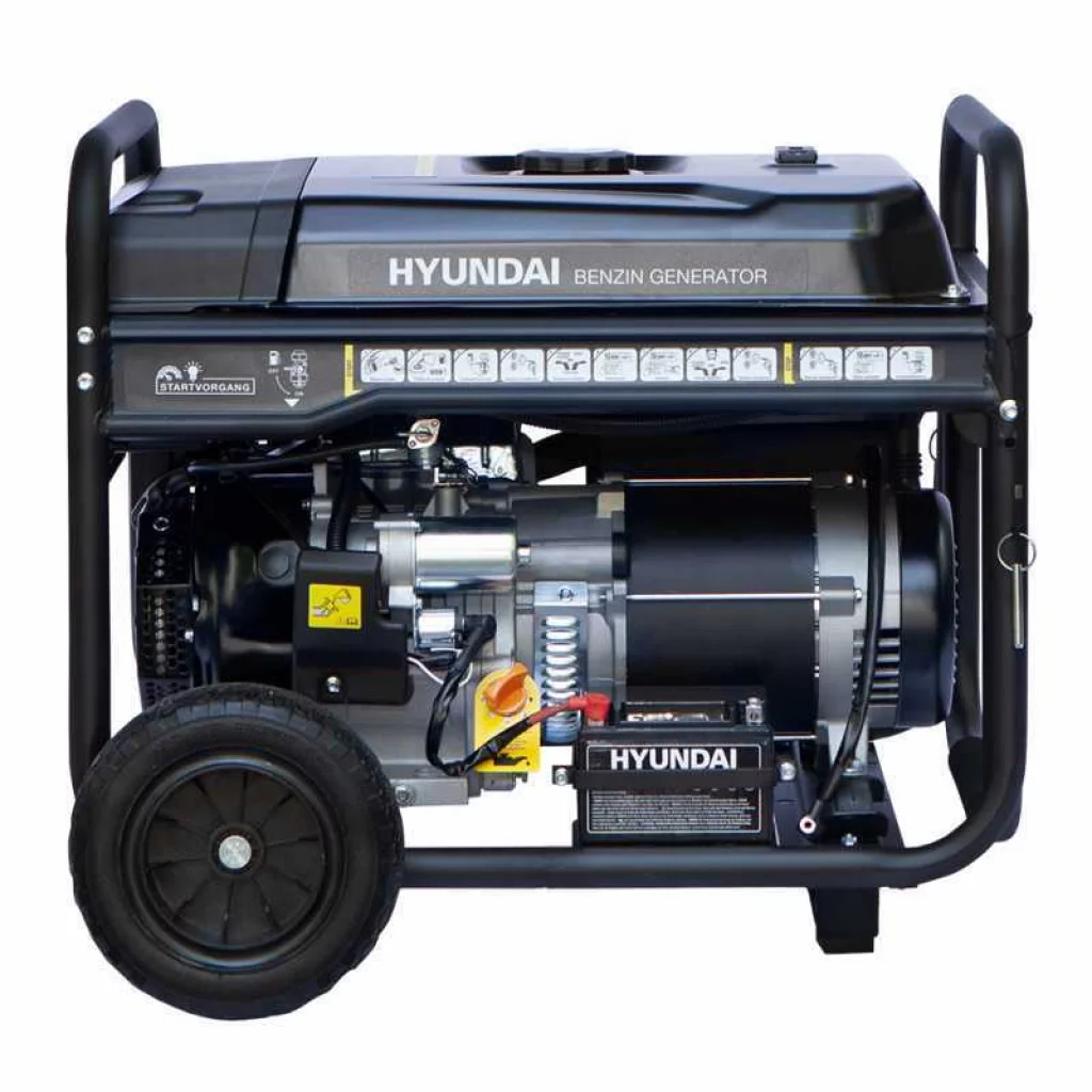 HYUNDAI HY10100LEK-T Proff Strømaggregat 8000W - 400V & 230V 1-FAS - elektrisk start - bensin