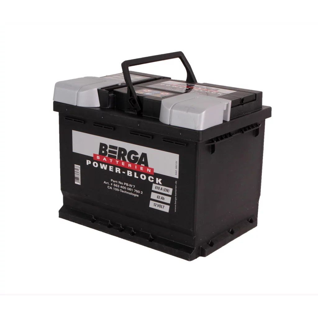 BERGA Power Block 12V 63AH 610CCA (242/175/190mm)