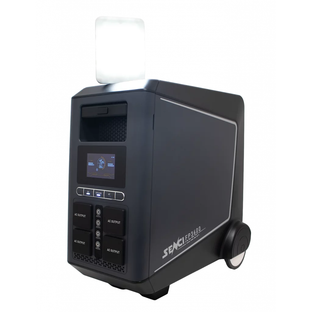 SENCI Lithium LPS 3840Wh Power Station med 3600W (7200W) sinus inverter