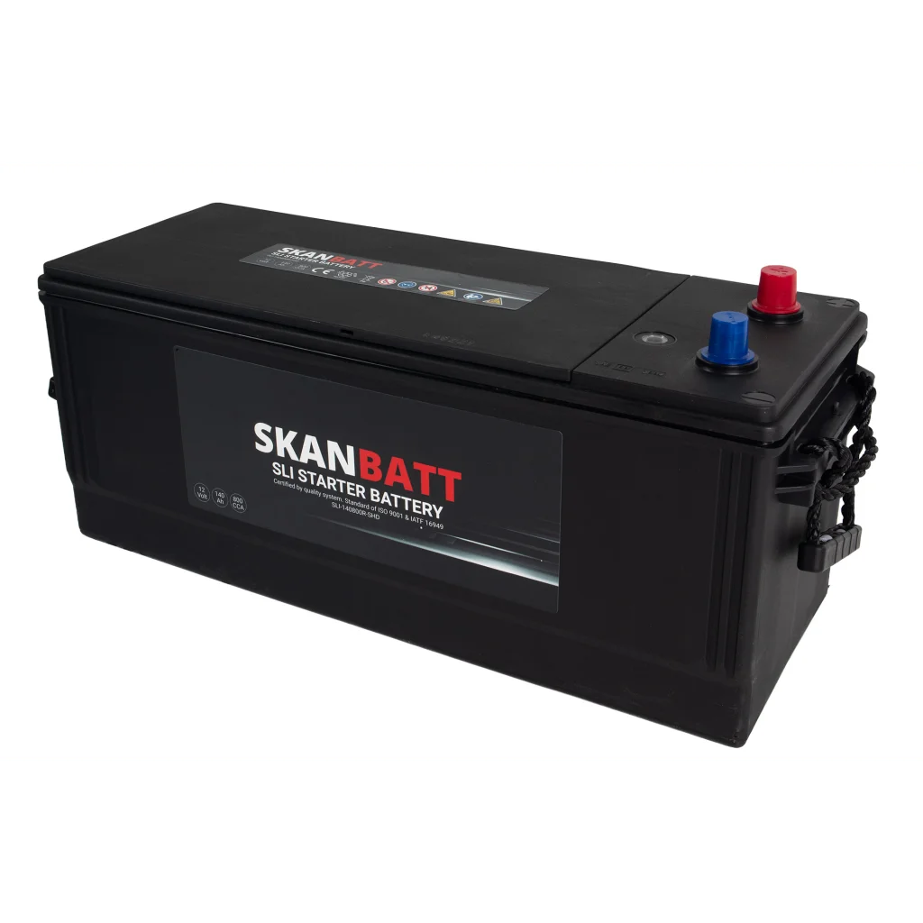 SKANBATT SLI SHD Startbatteri 12V 140AH 800CCA (513x189x223mm) +R