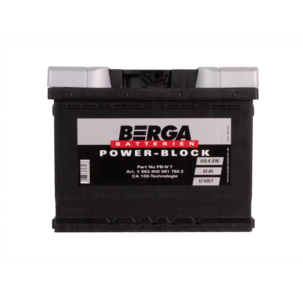 BERGA Power Block 12V 63AH 610CCA (242/175/190mm)