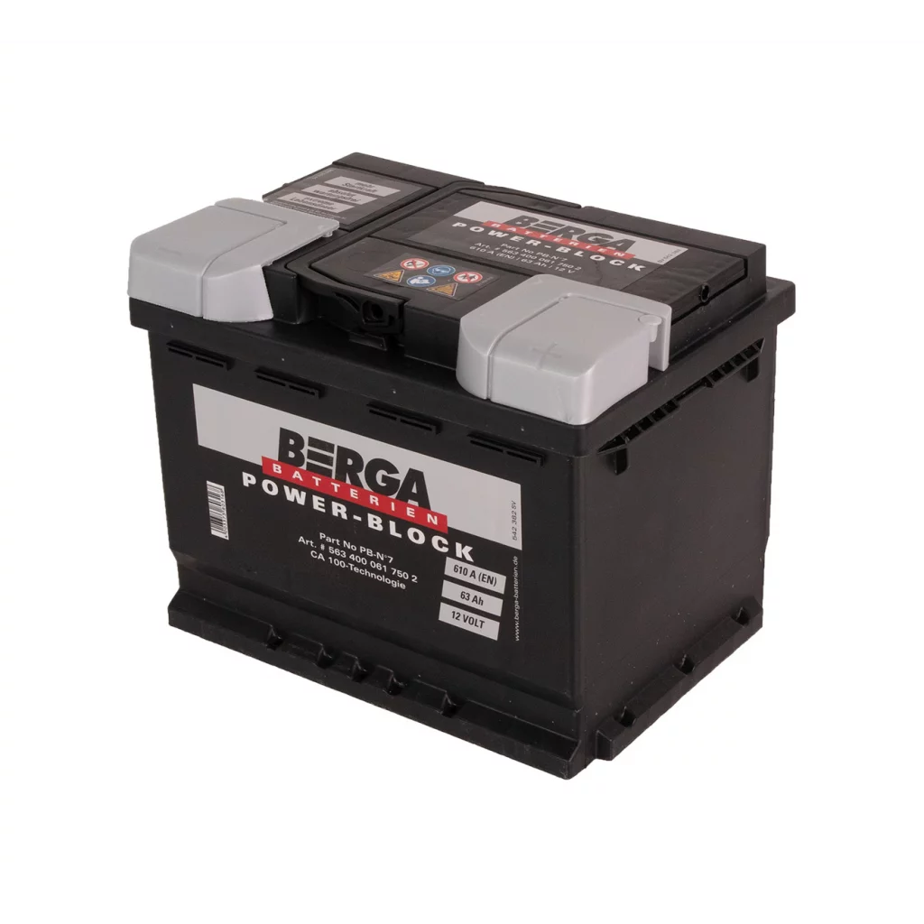 BERGA Power Block 12V 63AH 610CCA (242/175/190mm)
