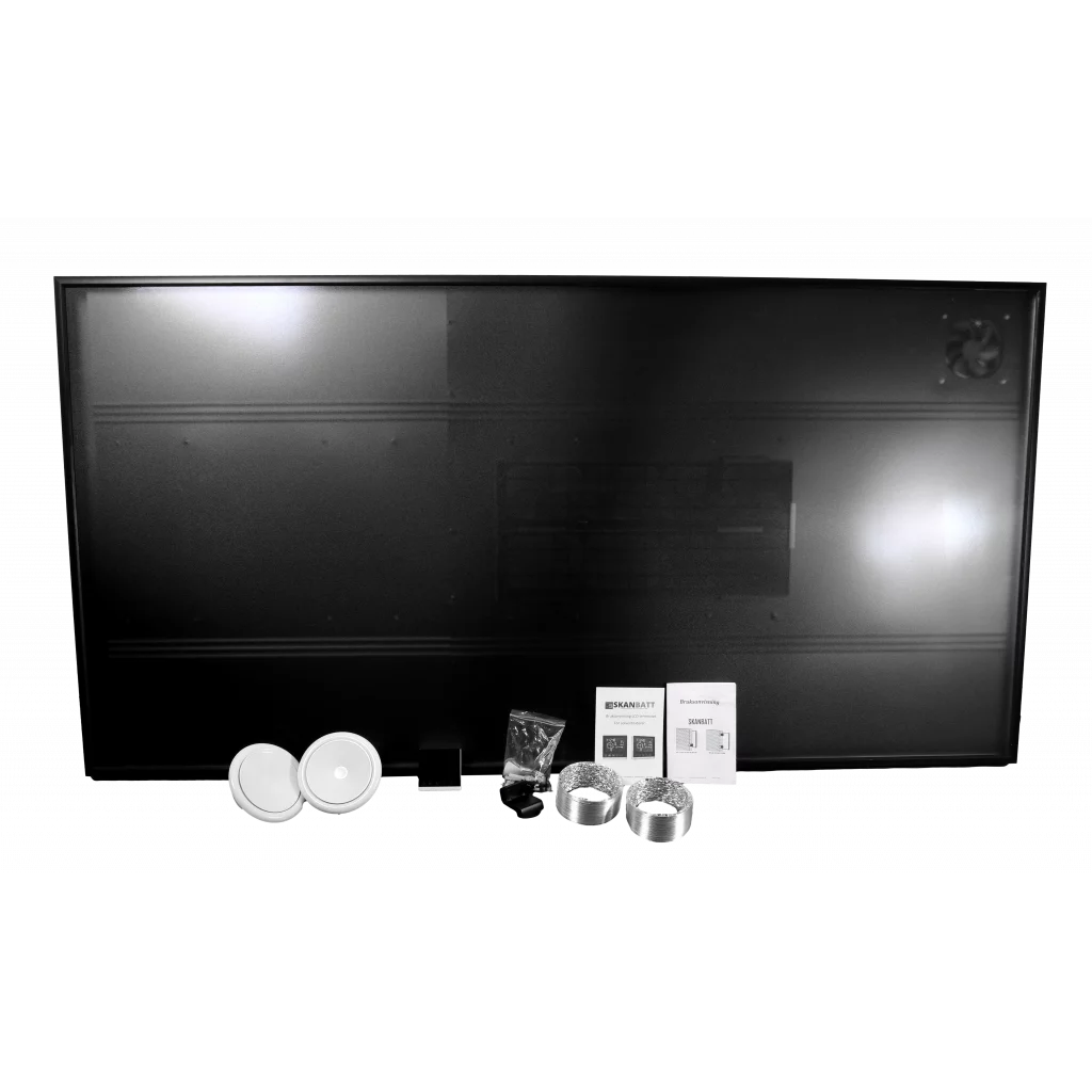 SKANBATT Solventilator SV-95 - LCD display - Motoriserte ventiler - 135m3/h luftvolum