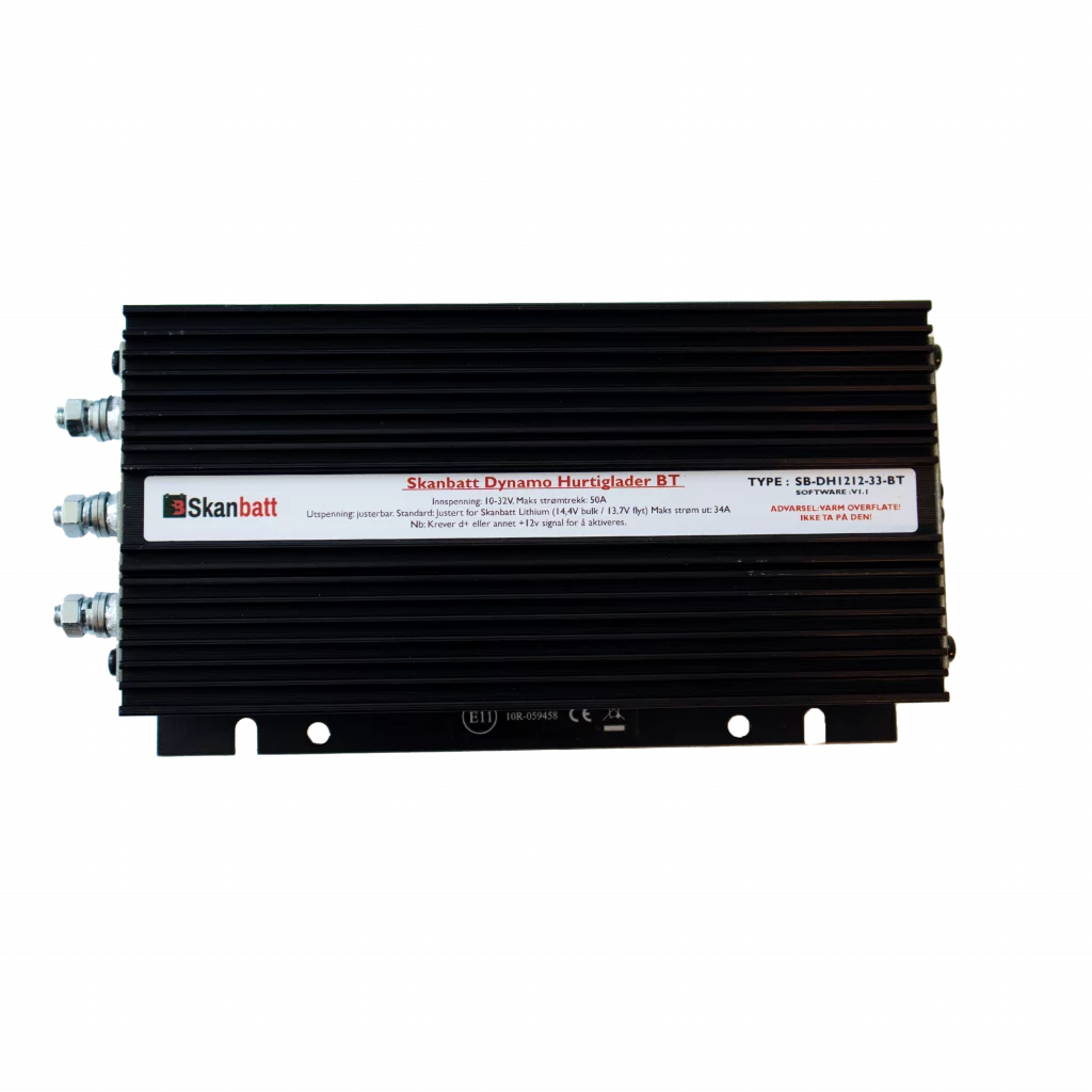 SKANBATT 35A Dynamo Hurtiglader m/blåtann - DCDC for alle bobiler