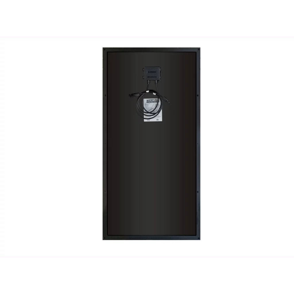 SKANBATT Solcellepanel 110W - All Black - Mono - PERC - 1070x550x30mm