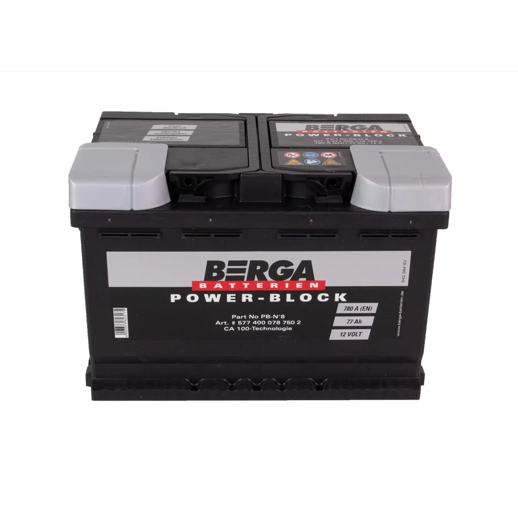 BERGA Power Block 12V 77AH 780CCA (278/175/190mm)
