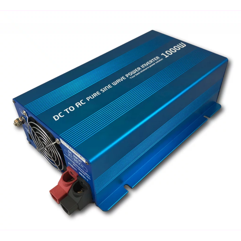 INVERTER 12V 1000W Ren sinus m/fjernkontroll (VEIL Kr. 3995.-)