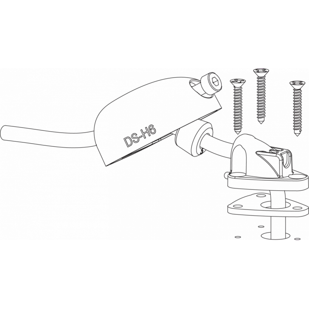 Scanstrut DS-H6 GRÅ kabelgjennomføring 2-6mm