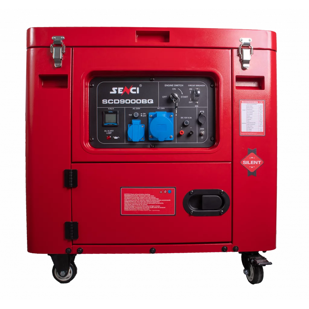 SENCI SCD9000BQ Aggregat - Diesel - Max 6000W - Elektrisk start