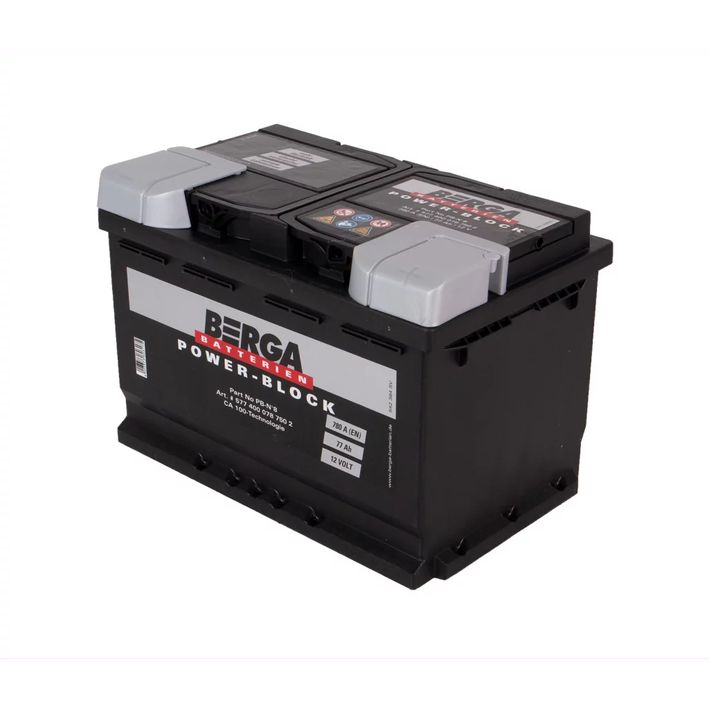 BERGA Power Block 12V 77AH 780CCA (278/175/190mm)