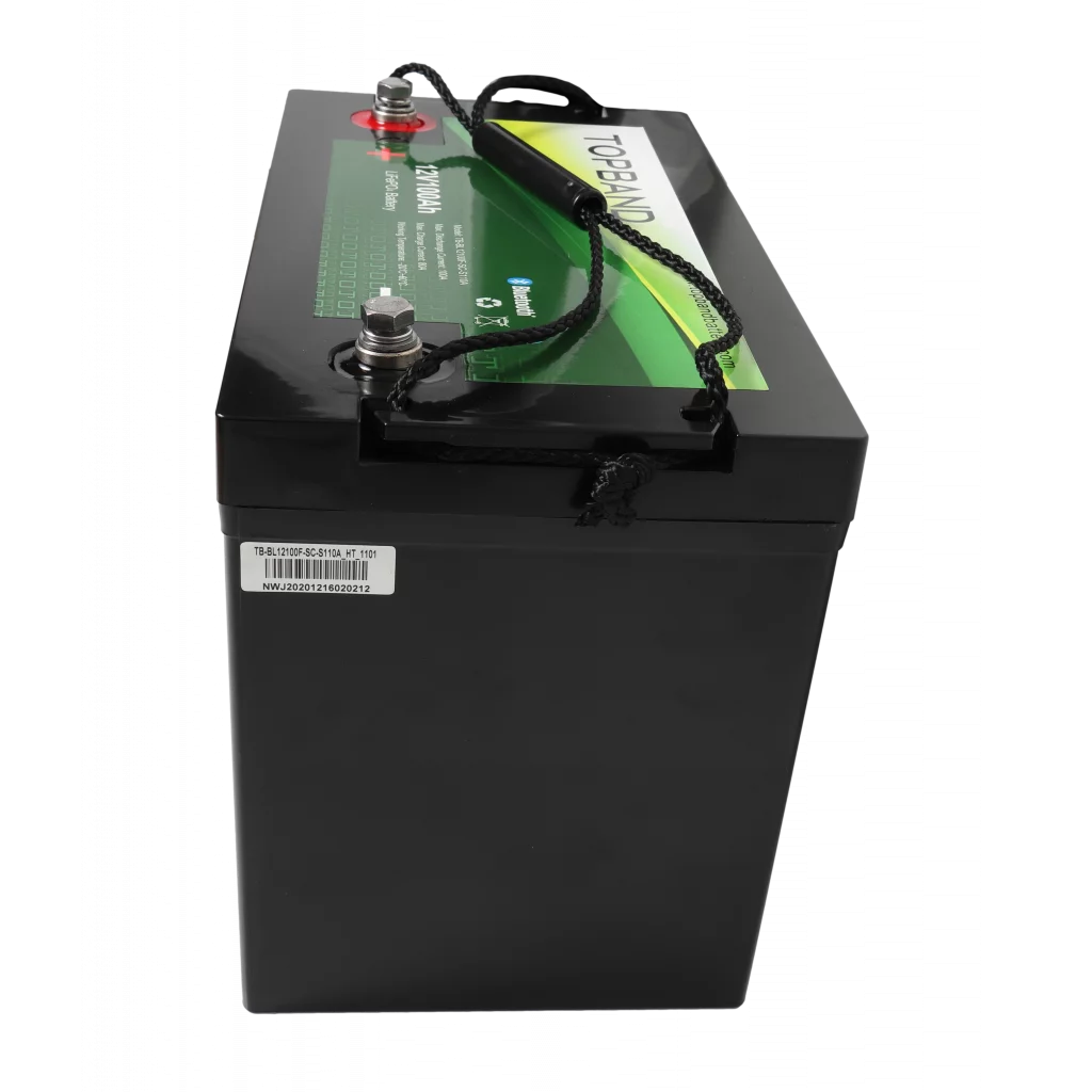 TOPBAND Lithium HEAT PRO - 12V 100AH - 100A BMS - Bluetooth og Varme (TOP-HEAT100150BS)