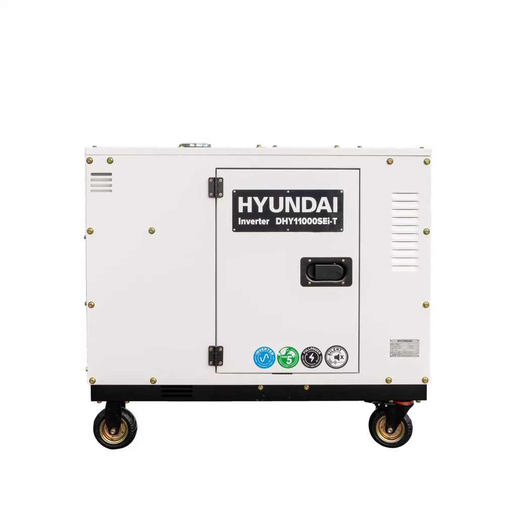 HYUNDAI DHY11000SEi-T Diesel Inverter Strømaggregat 8000W - Elektrisk start - 400V/230V - ATS