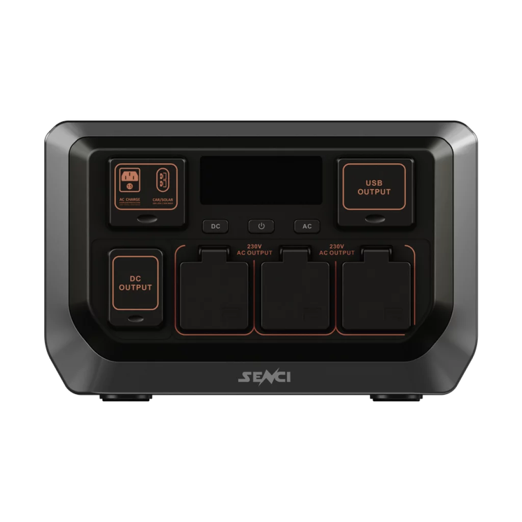 SENCI Lithium LPS 1152Wh Power Station med 1200W (2400W) sinus inverter