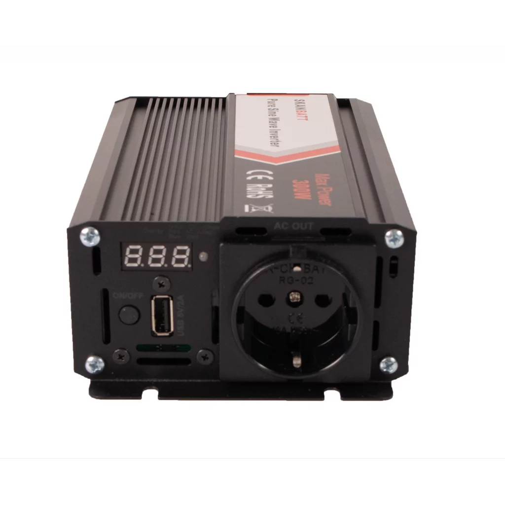 SKANBATT Inverter 12V 300W Ren Sinus