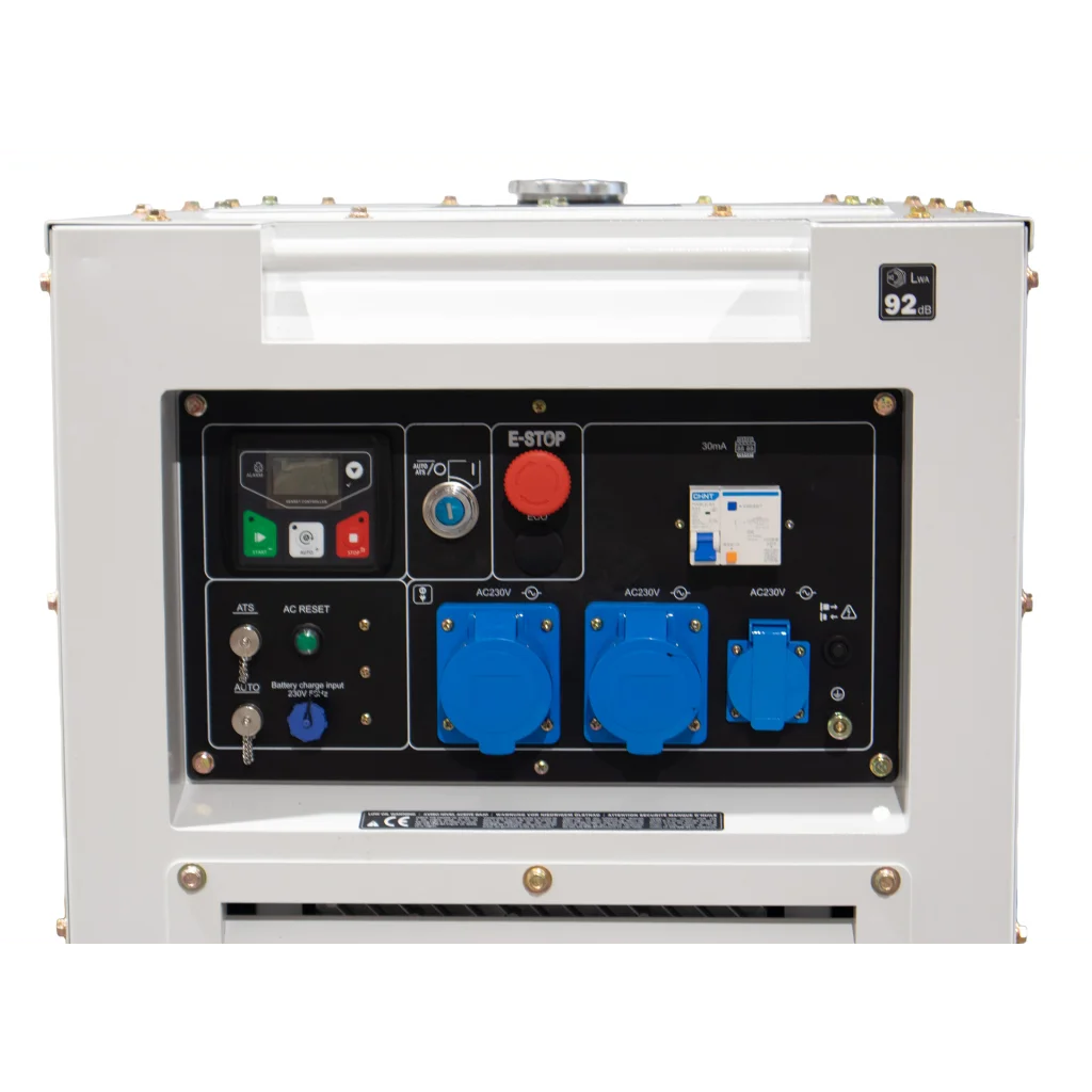 HYUNDAI DHY11000SEi Diesel Inverter Strømaggregat 8000W - Elektrisk start - Forvarming - ATS