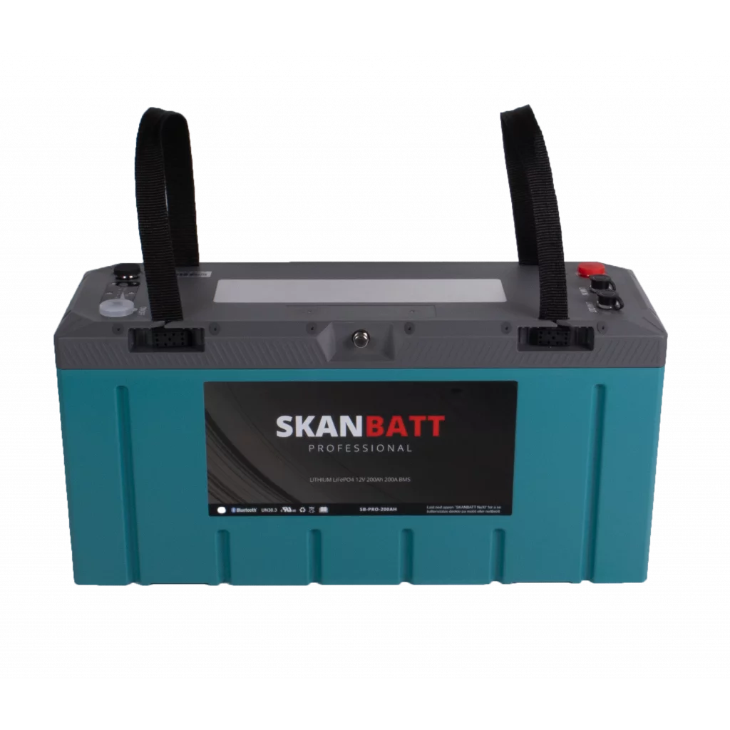 SKANBATT Lithium HEAT - IP67 - 12V 200Ah 200A BMS - HEAT - BT