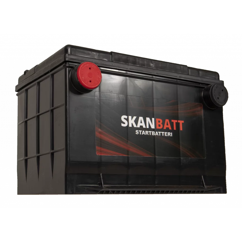 SKANBATT Startbatteri 12V 80AH 800CCA (260x179x180/180mm) +venstre