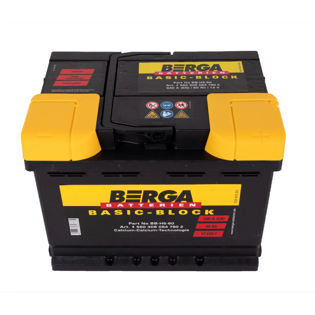 BERGA Basic Block 12V 60AH 540CCA (242/175/190mm)