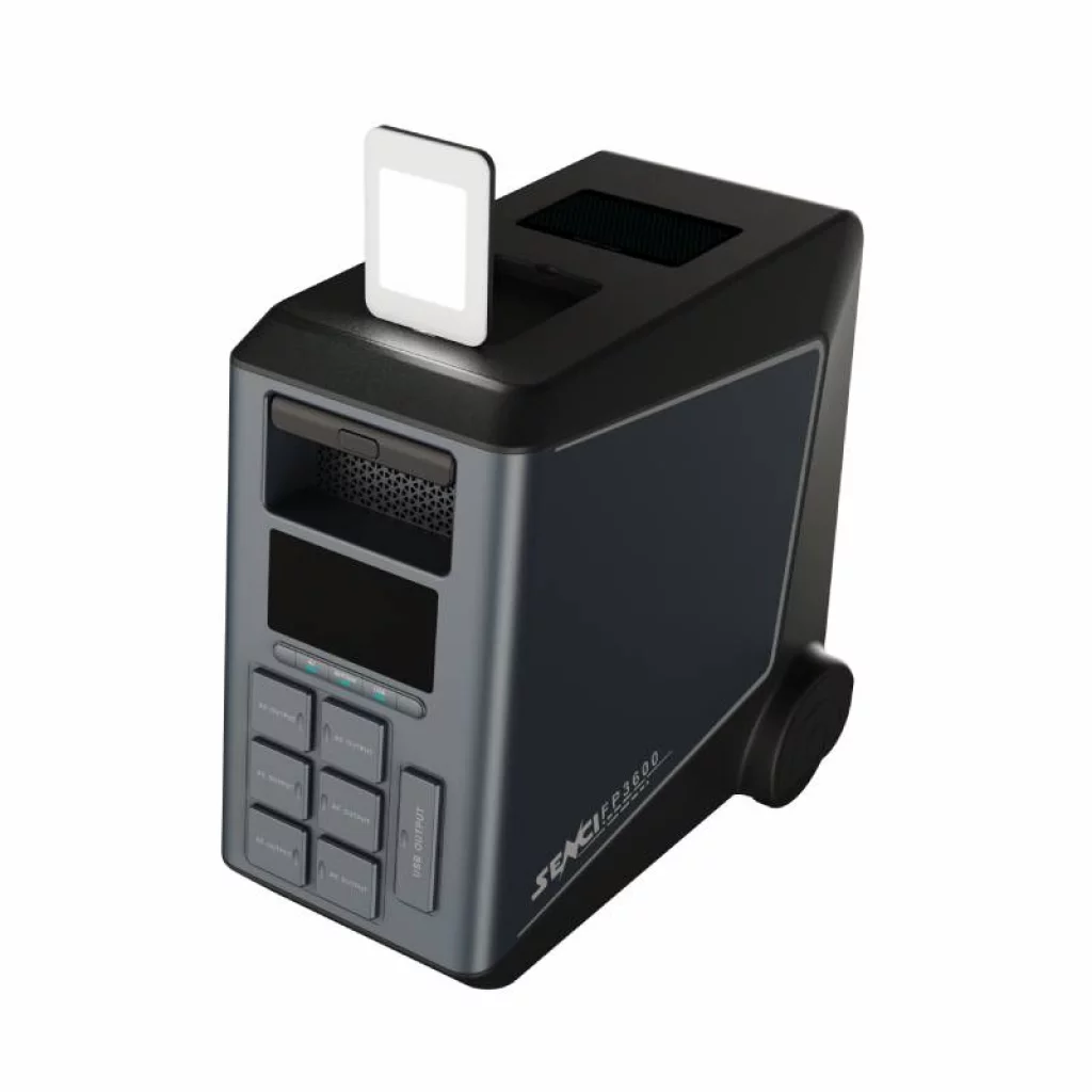 SENCI Lithium LPS 3840Wh Power Station med 3600W (7200W) sinus inverter