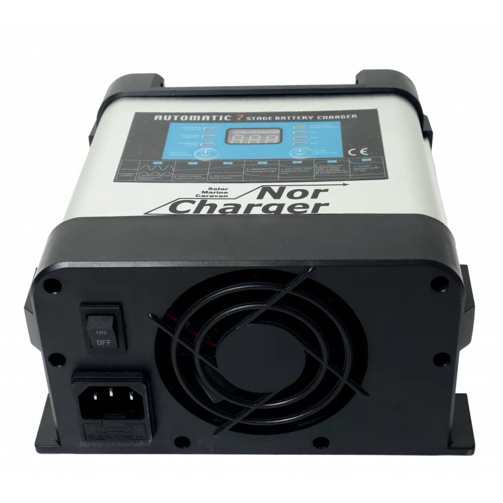 NOR CHARGER Pro Serie Elektronisk Batterilader 12V 20A 2-kanaler