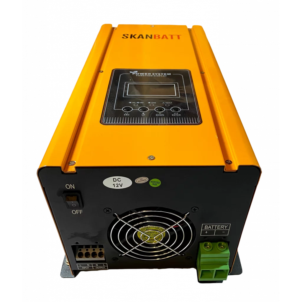 SKANBATT Kombi-Inverter og Batterilader 12V 1000W (VEIL Kr. 3995.-)