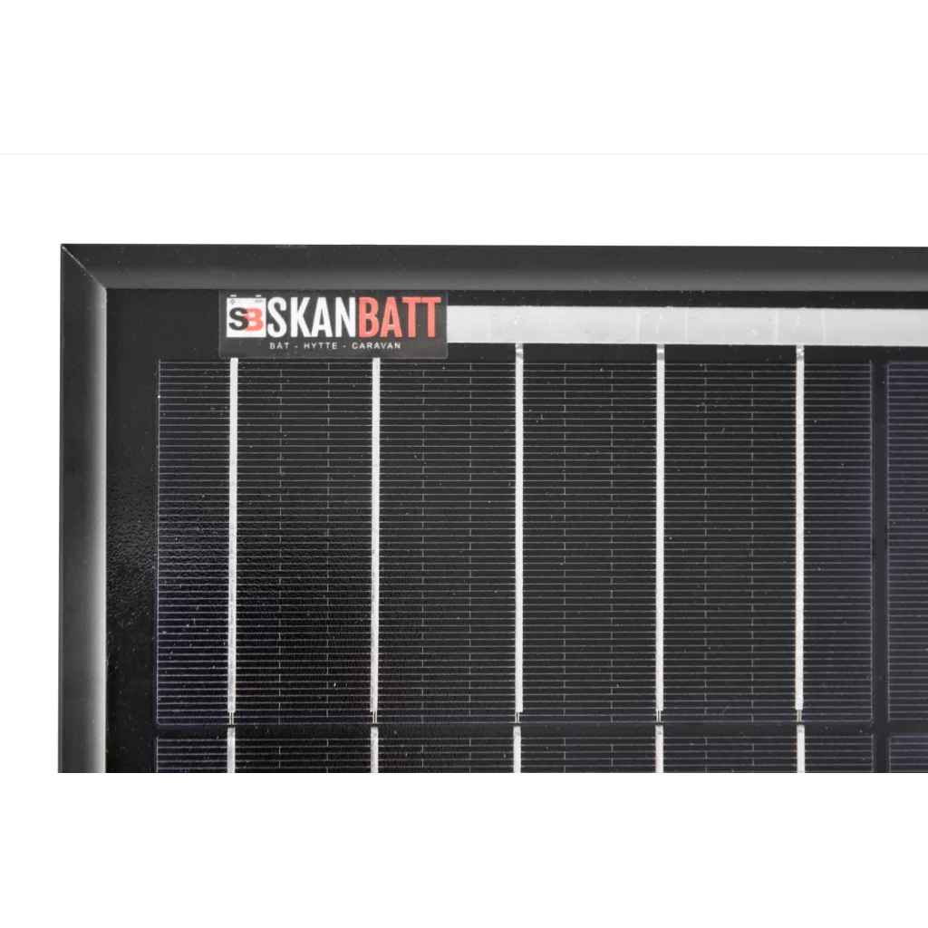 SKANBATT Solcellepanel 110W - All Black - Mono - PERC - 1070x550x30mm