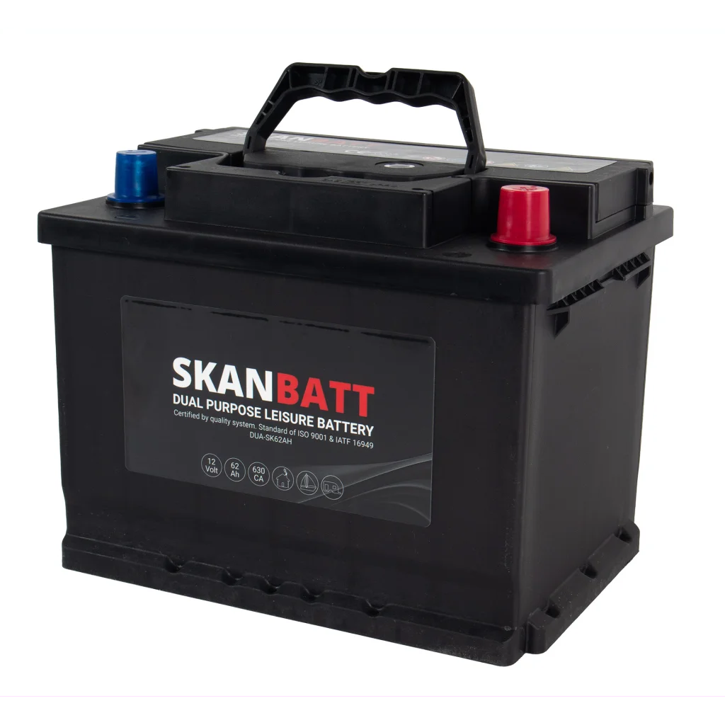 SKANBATT Dual Purpose 12V 62AH 630CA (242x175x190mm) +R