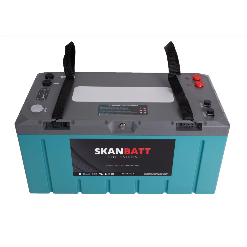 SKANBATT Lithium HEAT - IP67 - 12V 300Ah 300A BMS - BT