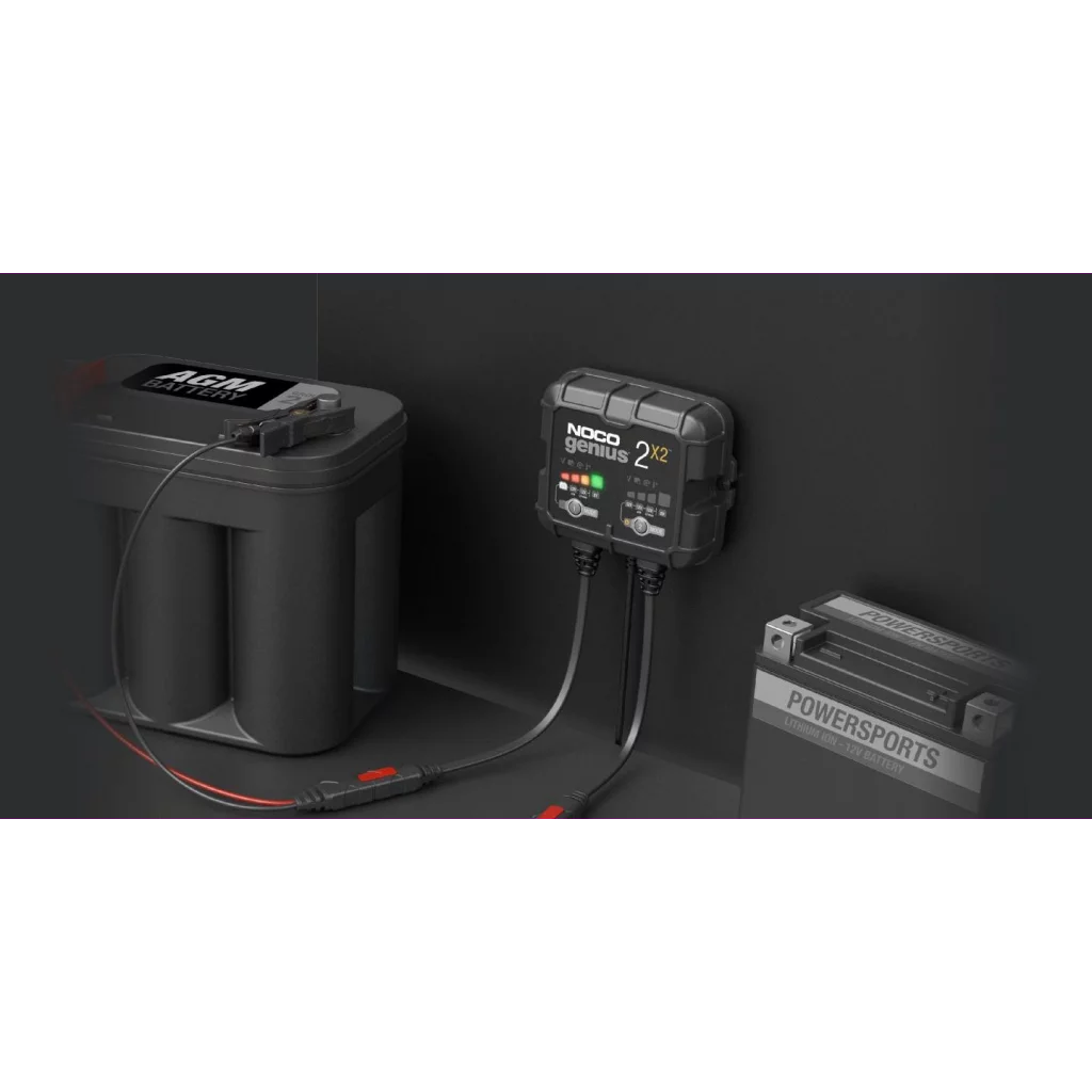 NOCO Elektronisk Batterilader 6/12V 2x2A (2-kanaler)