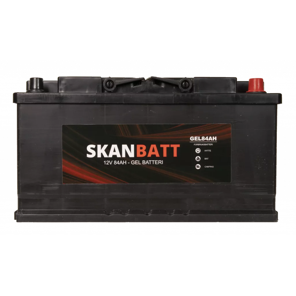 SKANBATT GEL Batteri 12V 84AH (353x175x190mm) +høyre