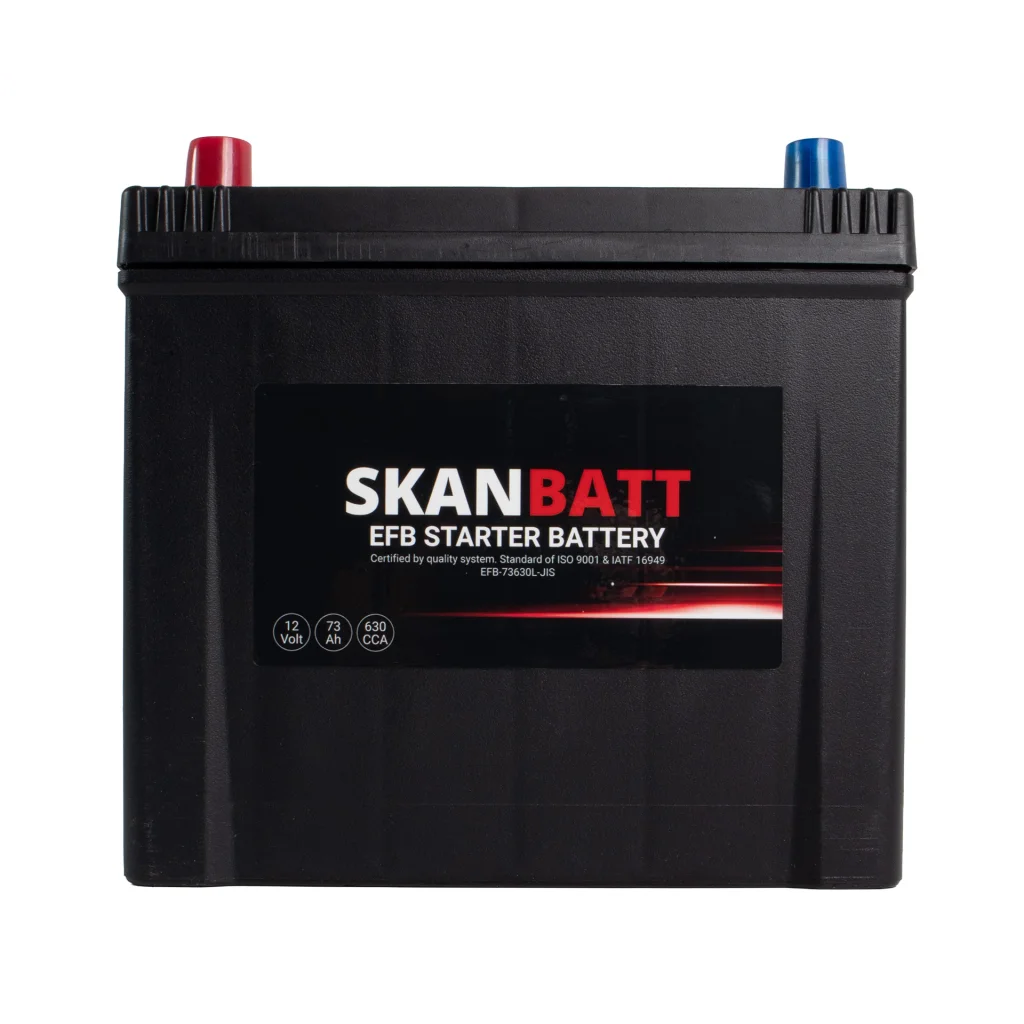SKANBATT EFB Startbatteri 12V 73AH 630CCA (232x173x225mm) +L