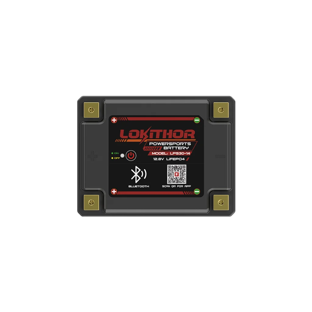 LOKITHOR Lithium MC Batteri 12V 14Ah - 166x127x176mm - Bluetooth - Heat