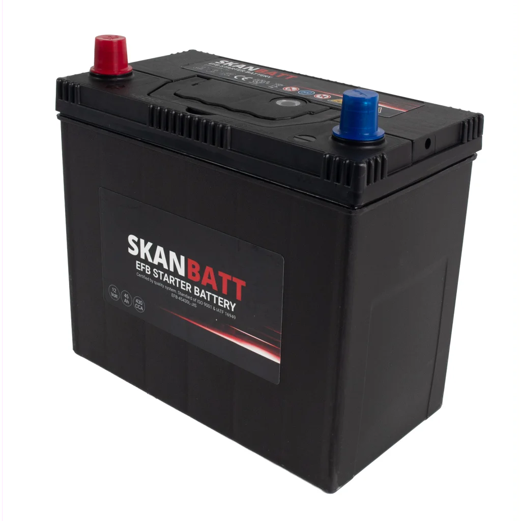 SKANBATT EFB Startbatteri 12V 45AH 430CCA (238x129x223mm) +L