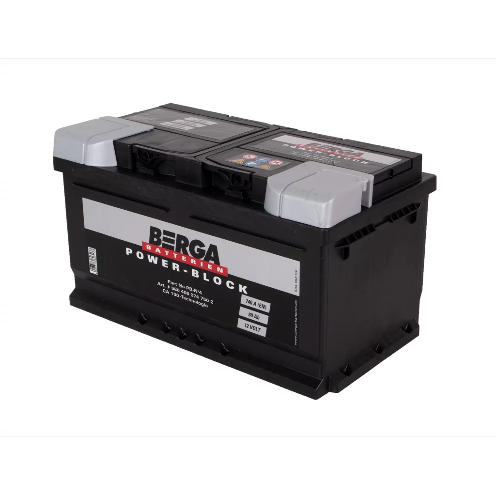 BERGA Power Block 12V 80AH 740CCA (315/175/175mm)