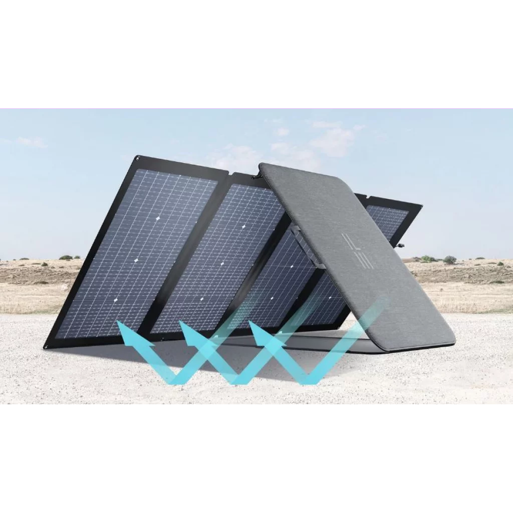 ECOFLOW Sammenleggbart Solcellepanel 220W tosidig