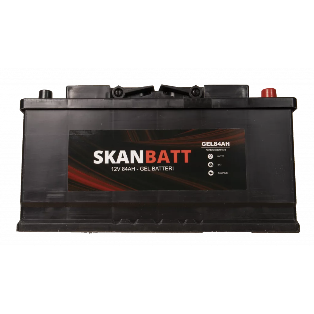 SKANBATT GEL Batteri 12V 84AH (353x175x190mm) +høyre