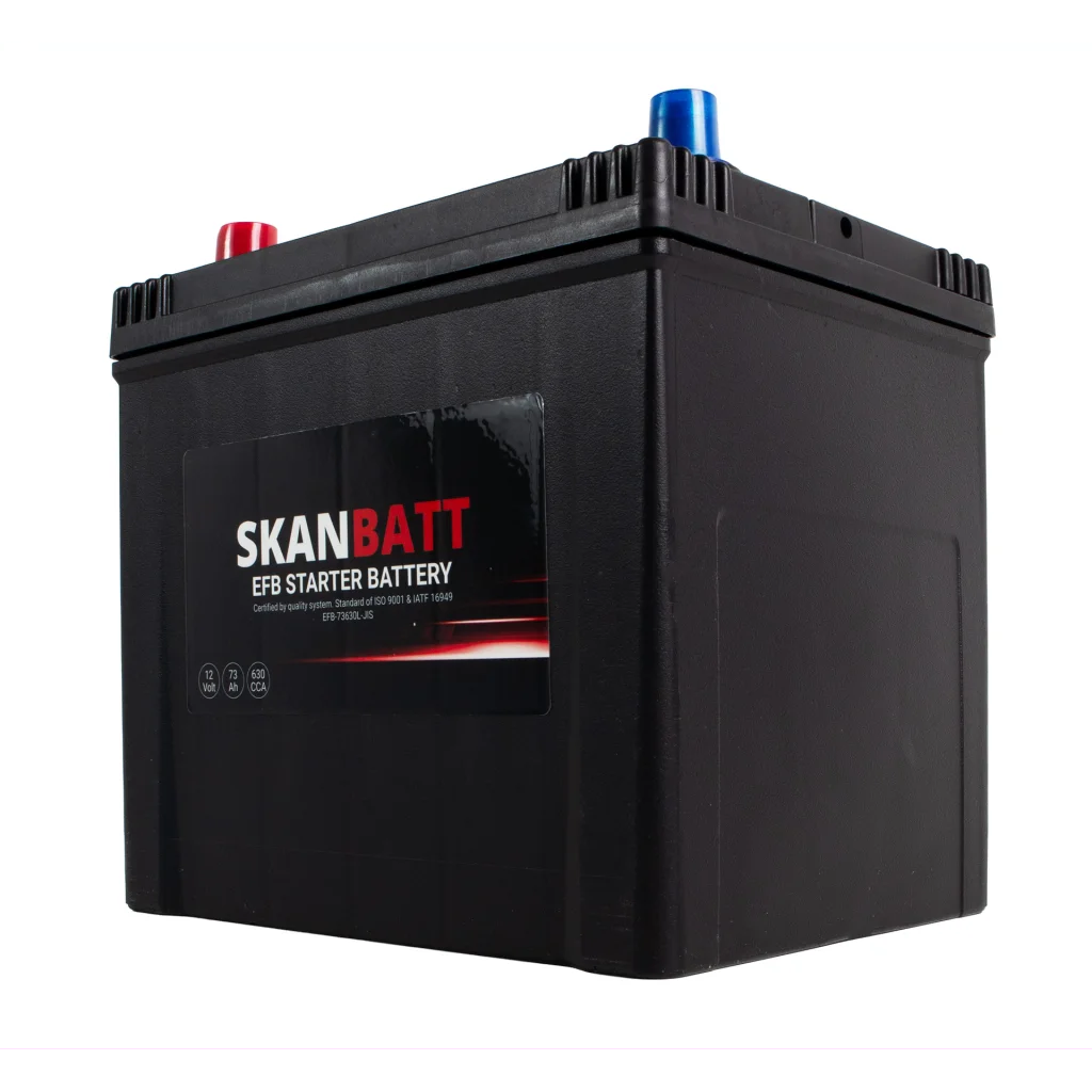 SKANBATT EFB Startbatteri 12V 73AH 630CCA (232x173x225mm) +L