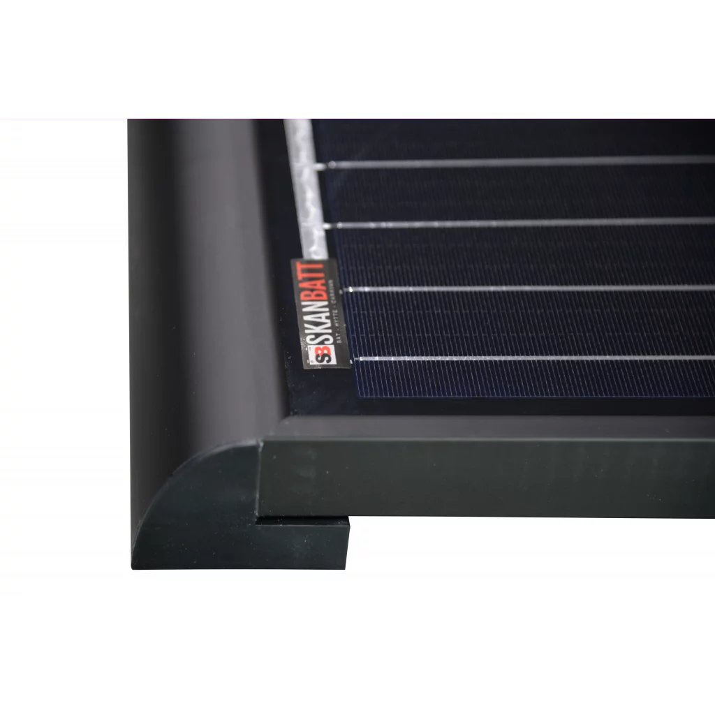 SKANBATT AERO 200W panel med 7M kabel og spoilere for enkel montering