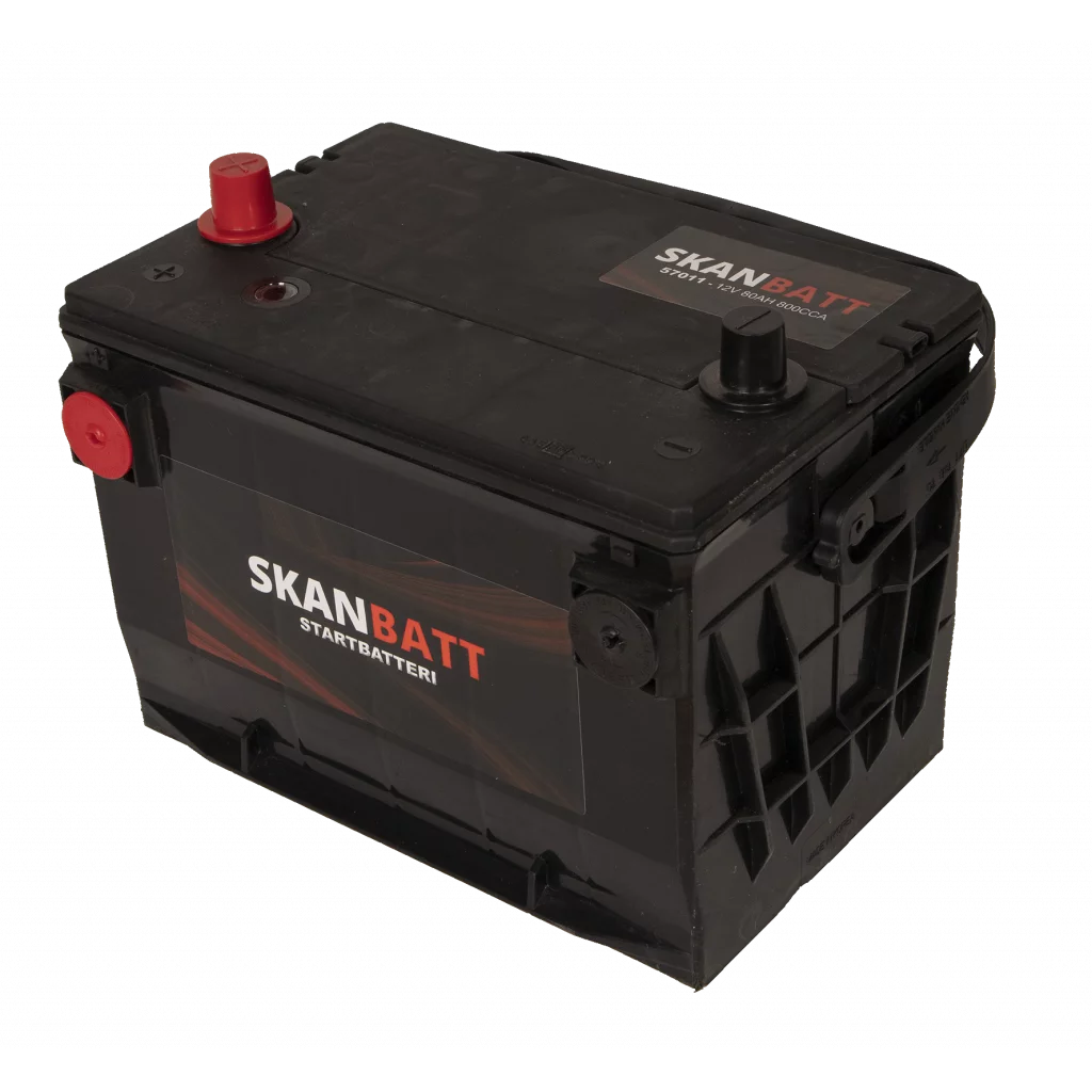 SKANBATT Startbatteri 12V 80AH 800CCA (260x179x180/207mm) +venstre
