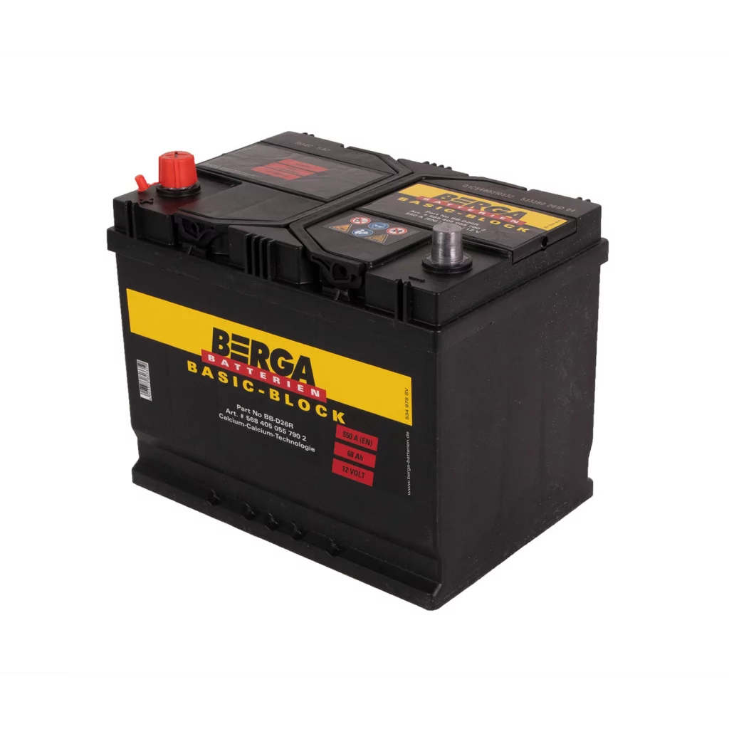 BERGA Basic Block 12V 68AH 550CCA (261/175/220mm)