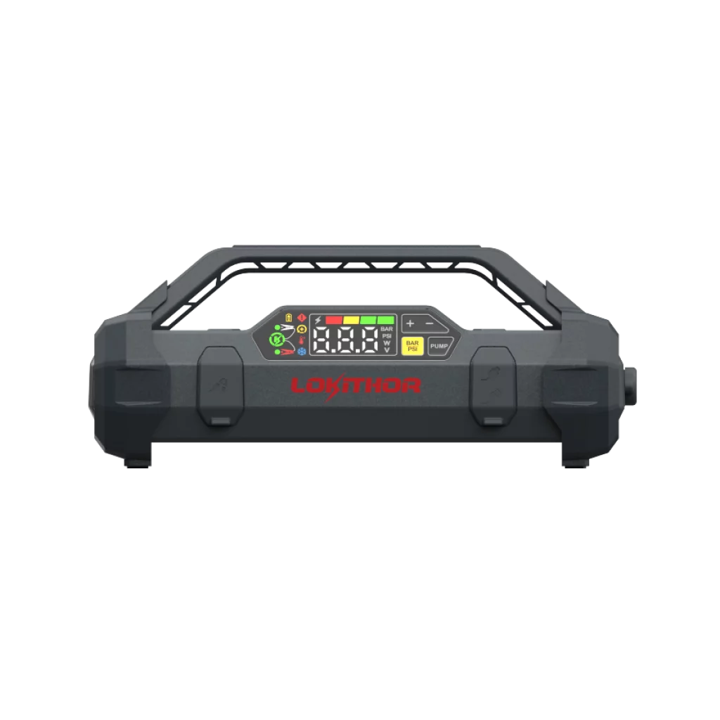 LOKITHOR Lithium Startbooster 12V 3000A med 150 PSI Luftkompressor