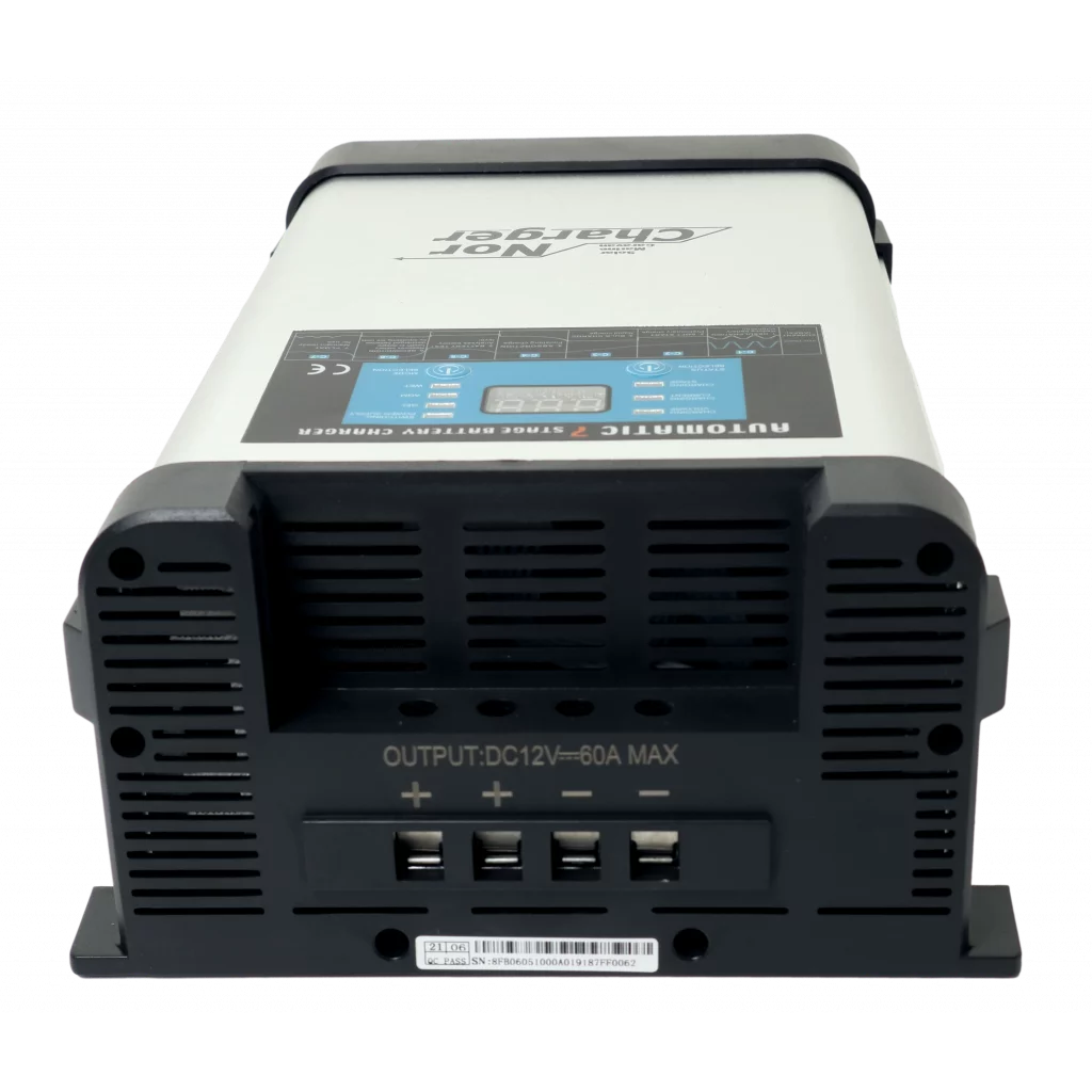 NOR CHARGER Pro Serie Elektronisk Batterilader 12V 60A - 2 Kanaler